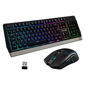 Clavier et souris sans fil The G-Lab WIRELESS GAMING Noir Espagnol Qwerty de The G-Lab, Ensembles Clavier et Souris - Réf : M...