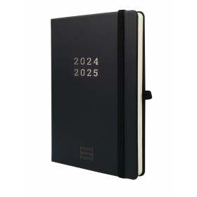 Agenda Finocam Capri Negro 11,8 x 16,8 cm 2024-2025 | Tienda24 Tienda24.eu