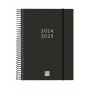 Agenda Finocam Negro A5 15,5 x 21,2 cm 2024-2025 | Tienda24 Tienda24.eu