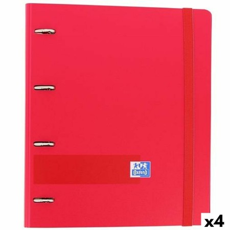 Ringbuch Oxford EuropeanBinder Rot A4+ (4 Stück) | Tienda24 Tienda24.eu