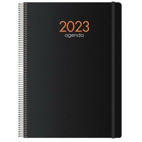 Agenda Finocam Negro A5 15,5 x 21,2 cm 2024-2025 | Tienda24 Tienda24.eu