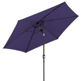 Parasol EDM Têxtil Cinzento claro Ferro | Tienda24 Tienda24.eu