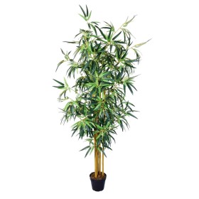 Decorative Plant Mica Decorations 40 x 30 cm Ceramic Green PVC Fig Tree | Tienda24 Tienda24.eu