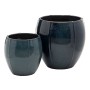 Set of Planters Ceramic Blue 55 x 55 x 55 cm (2 Units) | Tienda24 Tienda24.eu