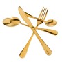 Cutlery Golden Stainless steel 24 Pieces | Tienda24 Tienda24.eu