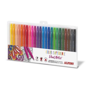 Ensemble de Marqueurs Alpino AR000187 Multicouleur Double pointe 24 Pièces de Alpino, Marqueurs indélébiles & Stylos-marqueur...