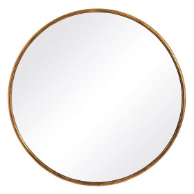 Wall mirror Crystal Golden Metal (7,5 x 60 x 60 cm) | Tienda24 Tienda24.eu