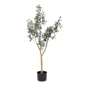 Decorative Plant Mica Decorations 40 x 30 cm Ceramic Green PVC Fig Tree | Tienda24 Tienda24.eu