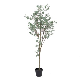 Planta Decorativa 18 x 18,5 x 18 cm Gris Verde Plástico (6 Unidades) | Tienda24 Tienda24.eu