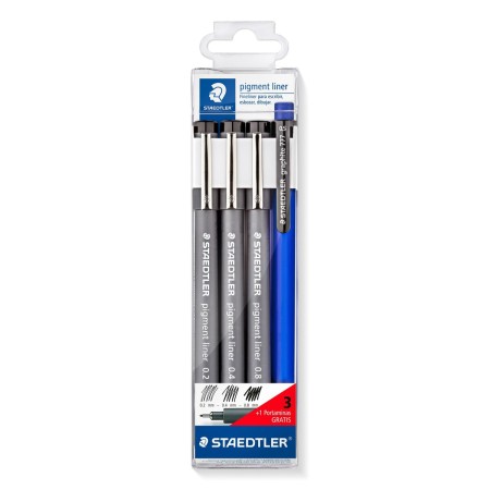 School Bag Staedtler 308 S1WP3 Black (3 Pieces) by Staedtler, Fineliners - Ref: M0319811, Price: 9,24 €, Discount: %