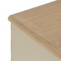 Mesita de Noche Crema Natural Madera de abeto Madera MDF 48 x 36 x 61 cm | Tienda24 Tienda24.eu