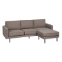 Sofá Chaise Longue Taupe 235 x 155 x 87 cm | Tienda24 Tienda24.eu