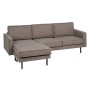 Sofá Chaise Longue Taupe 235 x 155 x 87 cm | Tienda24 Tienda24.eu