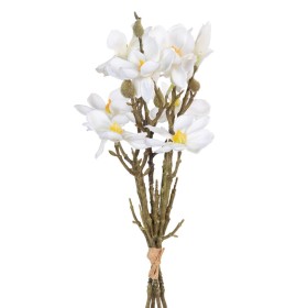 Flores Decorativas 100 x 27 x 20 cm Blanco Peonía | Tienda24 Tienda24.eu