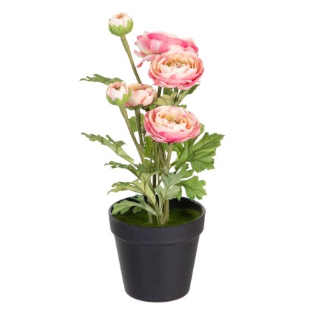 Plante décorative Polyester Polyéthylène Fer Fleur 12,5 x 12,5 x 37 cm | Tienda24 Tienda24.eu