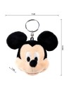 Porte-clés Peluche Mickey Mouse Noir | Tienda24 Tienda24.eu