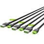 Cable USB Green Cell KABGCSET03 Negro 2 m | Tienda24 - Global Online Shop Tienda24.eu