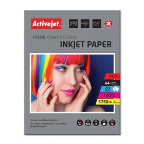 Papier Photo Glacé Activejet AP4-230G20 A4 20 Volets 21 x 29,7 cm de Activejet, Papier d'impression - Réf : S9112741, Prix : ...