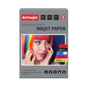 Papel fotográfico mate Activejet AP4-125M100 A4 100 Folhas 21 x 29,7 cm de Activejet, Papel de impressão - Ref: S9112744, Pre...