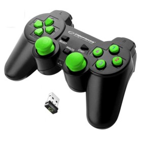 Telecomando Gaming Senza Fili Esperanza Gladiator GX600 USB 2.0 Nero Verde PC PlayStation 3 di Esperanza, Dispositivi di real...