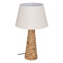 Desk lamp Cream Natural Linen Iron Natural Fibre 60 W 220-240 V 35 x 35 x 58 cm | Tienda24 Tienda24.eu