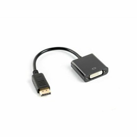 Adaptador DisplayPort a DVI Lanberg AD-0007-BK Negro 10 cm de Lanberg, Cables - Ref: S9115316, Precio: 5,40 €, Descuento: %