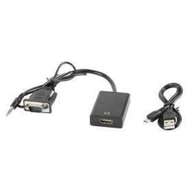 HDMI to VGA Adapter Lanberg AD-0021-BK by Lanberg, Accessories for MP3 players - Ref: S9115326, Price: 7,60 €, Discount: %