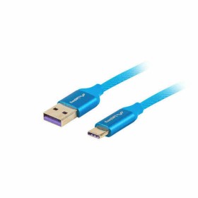 USB A to USB-C Cable Lanberg CA-USBO-21CU-0010-BL Blue 1 m (1 Unit) ( 1m) by Lanberg, USB Cables - Ref: S9115387, Price: 3,57...