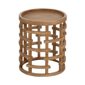 Table d'appoint Romimex Noir Naturel Métal Bois MDF 30 x 57 x 30 cm | Tienda24 Tienda24.eu