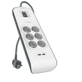 Réglette Belkin BSV604CA2M (2 m) de Belkin, Multiprises - Réf : S9118187, Prix : 33,95 €, Remise : %