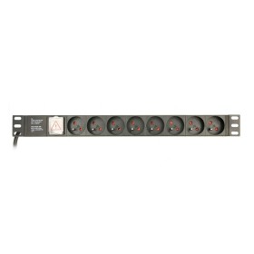 Schuko 19" 8 Steckerleiste mit An/Aus Schalter GEMBIRD EG-PDU-014-FC14 (3 m) von GEMBIRD, Mehrfachsteckdosen - Ref: S9118217,...