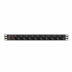 Steckerleiste mit 9 Steckdosen und Schalter Lanberg PDU-09F-0300-BK (3 m) von Lanberg, Mehrfachsteckdosen - Ref: S9118246, Pr...