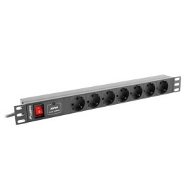 Ciabatta Multipresa Lanberg PDU-07F-0200-IEC-BK (1 m) (2 m) di Lanberg, Multiprese - Rif: S9118247, Prezzo: 24,45 €, Sconto: %