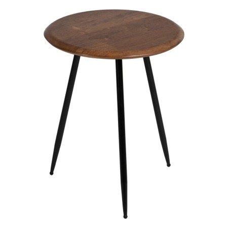 Table d'appoint LAGOM Noir Naturel Fer Bois d'hévéa 40 x 40 x 50 cm | Tienda24 Tienda24.eu