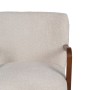 Armchair Beige Natural Polyester Rubber wood Sponge 56 x 56 x 78 cm | Tienda24 Tienda24.eu