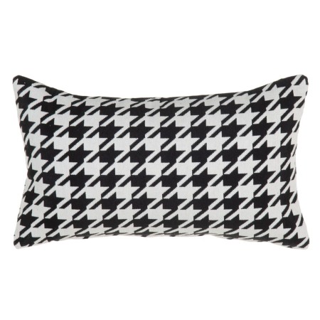 Cushion White Black 50 x 10 x 30 cm | Tienda24 Tienda24.eu