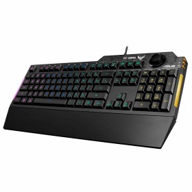 Gaming Keyboard Asus TUF Gaming K1 Spanish Qwerty Black by Asus, Keyboards - Ref: M0320848, Price: 68,96 €, Discount: %