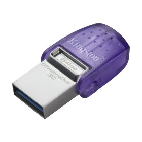 Clé USB Kingston microDuo 3C 64 GB Violet (1 Unité) de Kingston, Clés USB - Réf : S9122475, Prix : 11,82 €, Remise : %