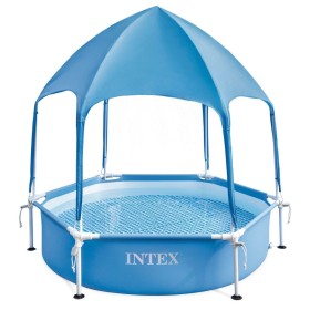 Schwimmbad Abnehmbar Intex Small Frame Familiar 28266NP Rosa 220 x 60 x 150 cm | Tienda24 Tienda24.eu