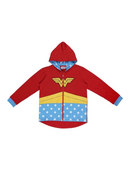 Polar com Capuz Criança Wonder Woman Vermelho | Tienda24 Tienda24.eu