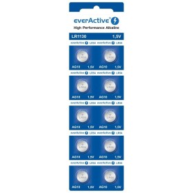 Batteries EverActive AG10 G10 LR1130 LR54 1,5 V (10 Unités) de EverActive, Piles jetables - Réf : S9132555, Prix : 1,54 €, Re...