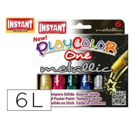 Marker pen/felt-tip pen Playcolor PlayColor metallic Multicolour (6 Units) by Playcolor, Poster Paints - Ref: M0321908, Price...