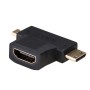 Adaptateur HDMI vers Micro HDMI Akyga AK-AD-23 Mini HDMI Noir | Tienda24 Tienda24.eu