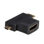 Adaptateur HDMI vers Micro HDMI Akyga AK-AD-23 Mini HDMI Noir | Tienda24 Tienda24.eu