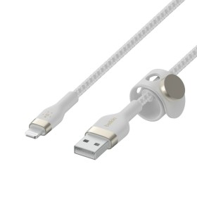 Cable USB a Lightning Belkin CAA010BT3MWH Blanco 3 m de Belkin, Cables Lightning - Ref: S9144552, Precio: 24,44 €, Descuento: %