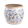 Cache-pot Romimex Bleu Blanc Porcelaine 20 x 16 x 20 cm | Tienda24 Tienda24.eu