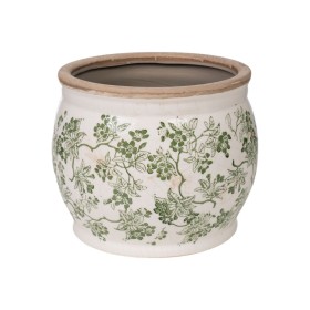 Vaso para Corrimão Alexandra House Living Castanho Ferro Rotim Plástico 20 x 19 x 61 cm | Tienda24 Tienda24.eu