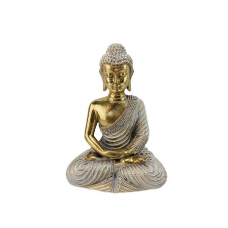 Decorative Figure Romimex Golden Buddha 13 x 18 x 9 cm | Tienda24 Tienda24.eu