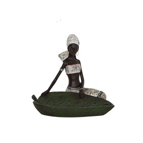 Decorative Figure DKD Home Decor 26 x 17 x 40 cm Black Beige Colonial African Woman (2 Units) | Tienda24 Tienda24.eu