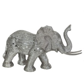 Figurine Décorative DKD Home Decor Eléphant Noir Doré Métal Résine (60 x 36 x 73 cm) | Tienda24 Tienda24.eu